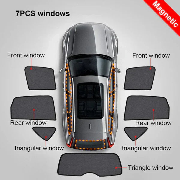 2025 Magnetic Window Sunshade Curtain Custom Car Side